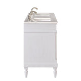 Elegant Decor Lexington 60 Wood Single Bathroom Vanity In Antique White