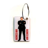 Pilot18 Business Man White Tag 3D Bag Tag For Business Man