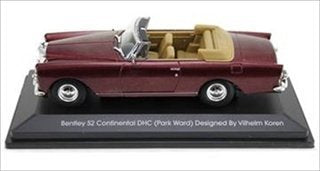 1961 Bentley Continental S2 Park Ward Dhc Convertible Burgundy 1/43 By Road Signature 43214