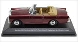 1961 Bentley Continental S2 Park Ward Dhc Convertible Burgundy 1/43 By Road Signature 43214