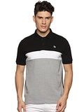 Adro Premium Cotton Multicolor Polo T-Shirt For Men (Pn23-S1-Blwhgr_Grey_M)