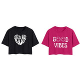 Toplot Tops For Women || Western Tops For Woman Stylish || Crop T-Shirt Western Pack Of 2 (Combo-Top-5258-Blk-Pnk-M),Black-Pink,,B0F6NNMHJP