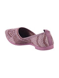 Shoetopia Embroidered Ethnic Peach Ballerinas For Women & Girls /Eu41,Peach,8,B0F9FP428F