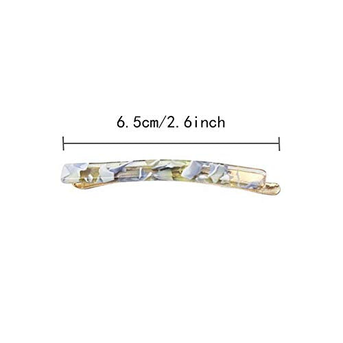 MIAO JIN 14 Pcs Hair Clips Bobby pins Acetate Barrettes Hair Accessories Fashion Geometric Bobby Hair Clips (7 Design)