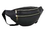 Waist Pack Travel Handy Hiking Zip Pouch Document Money Phone Belt Sport Bag Bum Bag Black Leather Waist Bag Pack For Women And 