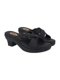 Shoetopia Comfortable Black Doctor Sole Heels For Women & Girls /Eu36,Black,3,B0F9FML13V