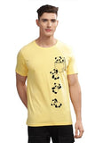 ADRO Men's Solid Regular Fit T-Shirt (RN24-POC-LY_Light Yellow,Light Yellow
