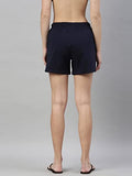 Enamor E062 Basic Cotton Shorts,NavyApparel,M
