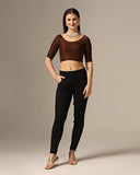 Tagdo Women'S Slim Fit Blouse Pack Of 2 (Combo-5058-Cof-Crm-34)