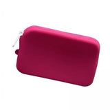 Ujeavette 3Xsilicone Insert Purse For Beach Tote Bag Card Holder Waterproof Card Case Rose Red