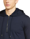 Fyltr Men'S Casual Full Sleeve Hoodie With Drawstring - Half Zip Closure | Utility Pocket With Flap | Casual Winterwear For Men,Vainly Navy,Vainly Navy,M