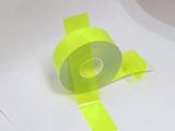 Paper Street Plastics Transparent Vinyl Tape with Self-Adhesive. (1/4 inch x 50 ft, Fluorescent Yellow)