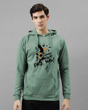 Adro Men'S Cotton Neck Hooded Sweatshirt (H24-M-Dream-Pt-M_Pista)