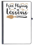 Udnag Ruled Notebook Diary Witch | Free Flying Lessons, [A5 80Pages 80Gsm]