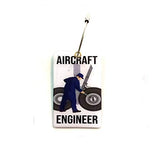Pilot18 Aircraft Engineer Red 3D Bag Tag For Captain Pilot