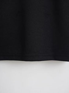 Toplot Text Printed Round Neck Crop Top For Women (Vibes-Crop-Top-5202-Black-L),Black,,B0DCTHGDB7