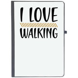 Udnag Ruled Notebook Diary Walking | I Love Walking, [A5 80Pages 80Gsm]