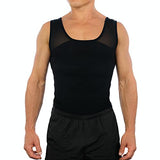 Esteem Apparel Original Mens Chest Compression Shirt to Hide Gynecomastia Moobs Shapewear (Black, XLarge)