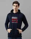 Adro Men'S Cotton Blend Neck Hooded Sweatshirt (H24-Nyc-Nb_Navy Blue