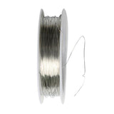 ATORSE 4x1 Roll 22m Iron Wire for Jewelry Making DIY Bridal Hair Jewelry 0.3mm Silver