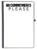 Udnag Ruled Notebook Diary No Commitments Please, [A5 80Pages 80Gsm]