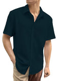 Dhruvi Trendz Mens Polly Cotton Men'S Casual Shirt Regular Fit Casual (Dt-Ms-6132_Black_L)