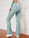 Leriya Fashion Women's Western Ribbed Stretchable Trousers for Women || Casual Wear Jogging Wear || Sweatpants || Lightweight Wear. (Large Light Green),Light Green