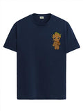 ADRO Tshirt for Men | Anime T Shirt for Men | 100% Cotton Tshirt | Graphic Printed T-Shirt | Chest Printed Tshirt | Groot Anime Tshirt | T-Shirts| RN24-STICK-GROO-NB-L Navy Blue,Navy Blue