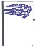 Udnag Ruled Notebook Diary What We Think We Become, [A5 80Pages 80Gsm]