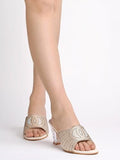 Shoetopia Women'S Wedge Heel Sandal,Golden,8,B0CSN3SJV9