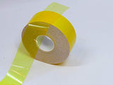 Transparent Vinyl Tape with Self-Adhesive. (3/4 inch x 50 ft, Yellow)
