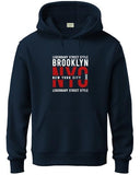 Adro Men'S Cotton Blend Neck Hooded Sweatshirt (H24-Nyc-Nb_Navy Blue