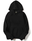 Adro Men'S Fleece Hooded Hoodie (H-M-Pln-Bl_Black_S)