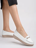 Shoetopia Women'S Flat Loafers White 3 Uk,White,3,B0CVBBNMSM