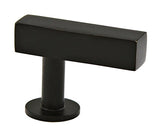 Lew's Hardware Bar Series 51-101 Matte Black Cabinet Knobs and Pulls (A. T-Knob)