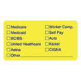 Tabbies PermanentMedical Office Insurance Label Roll, TAB02940, Roll of 250
