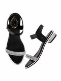 Shoetopia Embellishment Diamond Black Heels For Women & Girls /Eu41,Black,8,B0DRJFYPGS