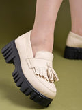 Shoetopia Cream Loafers For Women /Eu38,Beige,5,B0DK7JTSV1