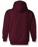 Adro Men'S Cotton Neck Hooded Sweatshirt (H22-1-Pln-Mr_Maroon_2Xl)