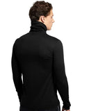 EYEBOGLER Men's High Neck Solid Regular Fit Full Sleeve T-Shirt