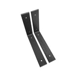 Ventuos Iron Angle Shelf Brackets, 8inch Length x 6inch Height, Set of 2, Industrial, Modern Shelving