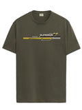 Adro Men'S Graphic Printed 100% Cotton T-Shirt - Regular Fit, Printed T-Shirts For Men (Rn24-Rac-Ol_Olive_Xl)