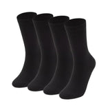 Navinaish MenS Mercerized Cotton Stretch Crew Length Socks With Stay Fresh Treatment (In, Alpha, Free Size, 4, Black)