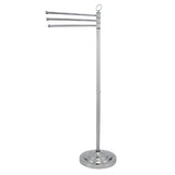 Kingston Brass Cc2021 Pedestal Towel-Bar In Three Level Height With White Box, Polished Chrome,39-1/2-Inch Height, 10-Inch Base