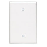 WALLPLATE OVRSZD 1GB WH (Pack of 10)