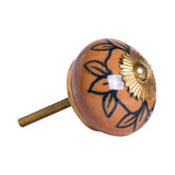 1.5 X 1.5 X 1.5 Orange Gold And Black Knobs 8 Pack