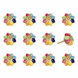 1.5 X 1.5 X 1.5 Green Blue Red And Yellow Knobs 12 Pack