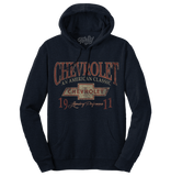 Chevy American Classic Pullover Hooded Sweatshirt - Navy