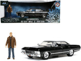 1967 Chevrolet Impala SS Sport Sedan Black and Dean Winchester Diecast Figurine Supernatural (20052020) TV Series Hollywood 