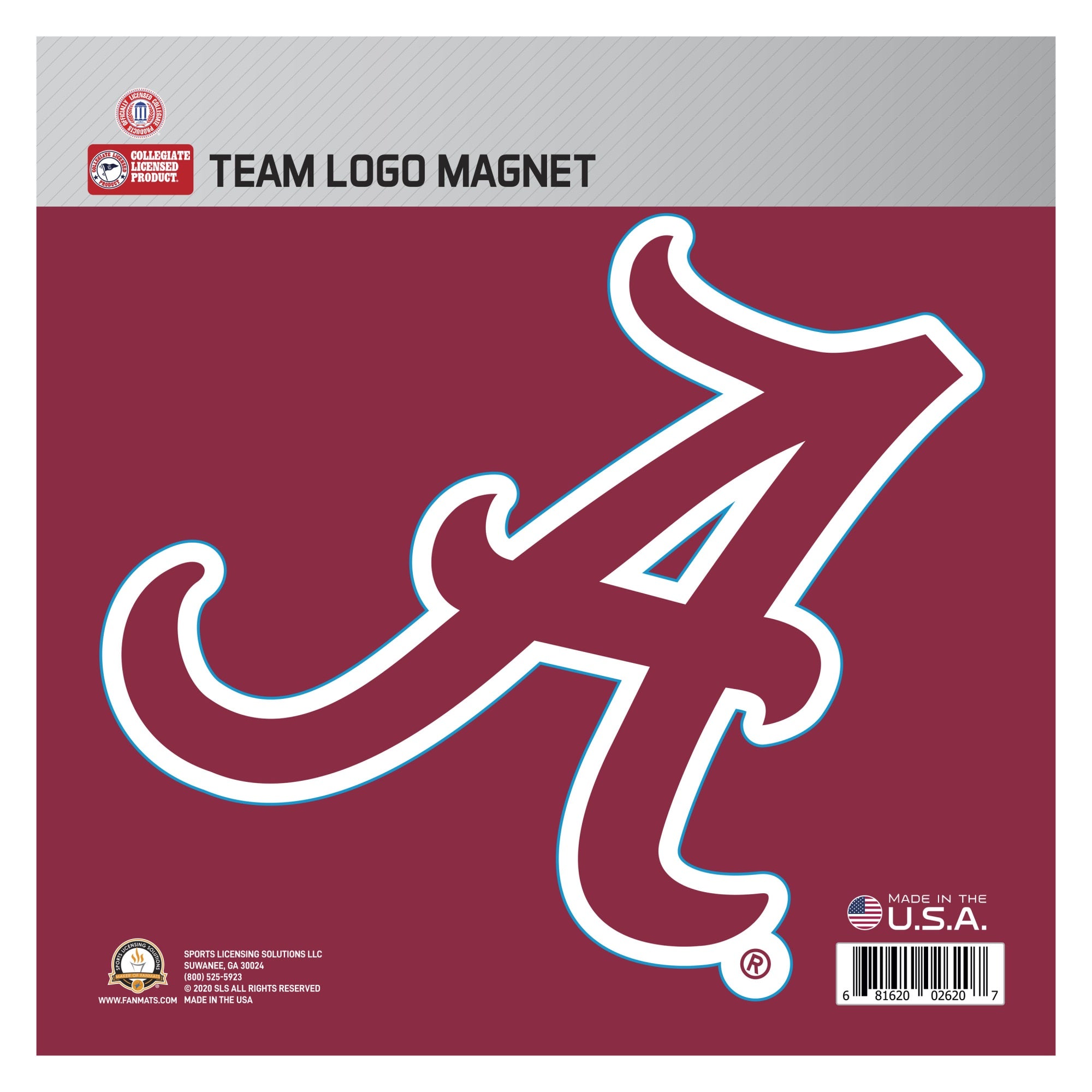 Alabama Large Team Logo Magnet 10'' (8.6654''X7.7067'')